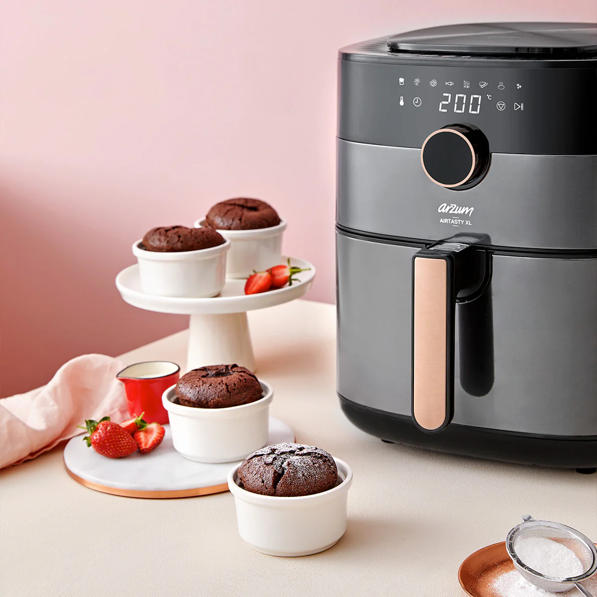 Arzum AR2074-B Airtasty XL Air Fryer 6L - Copper - Image 9