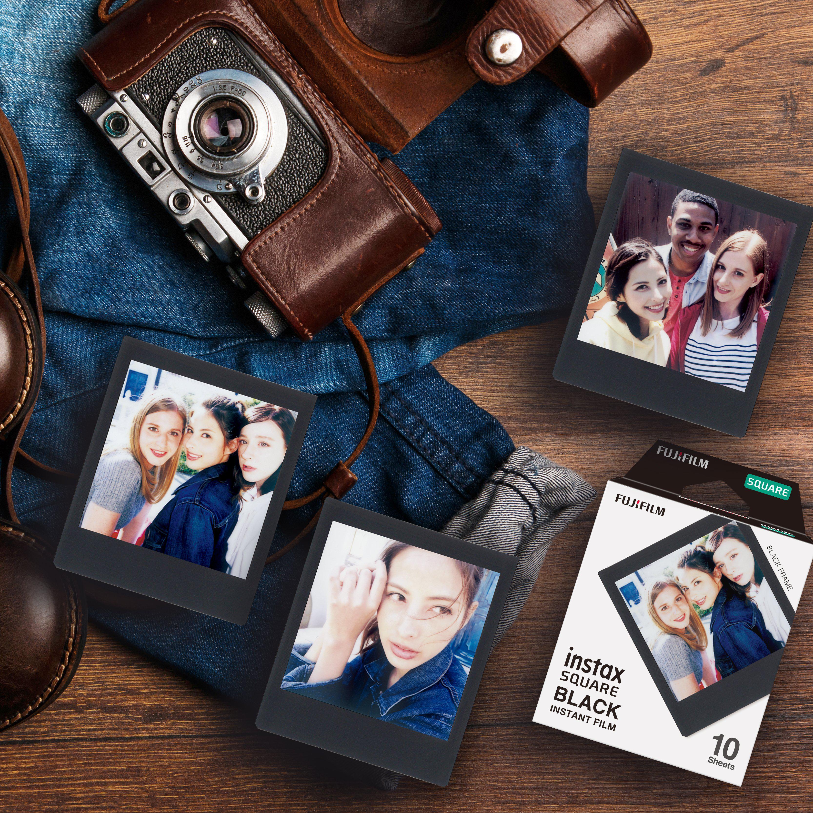 Fujifilm instax square film Black frame (50 sheets) - Image 3