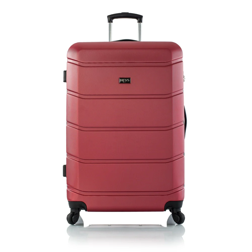 heys armourlite 4-wheel hard luggage tsa lock 3pcs set (red) - Image 11