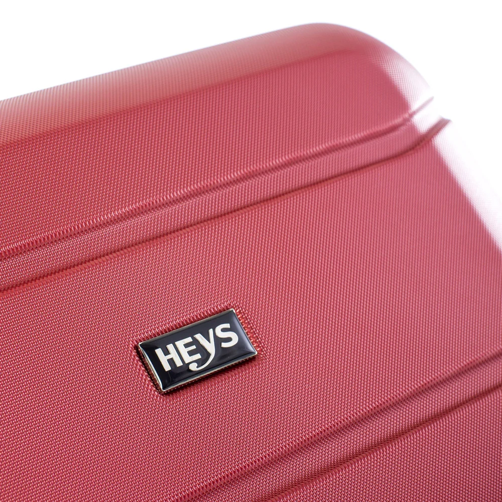 heys armourlite 4-wheel hard luggage tsa lock 3pcs set (red) - Image 16