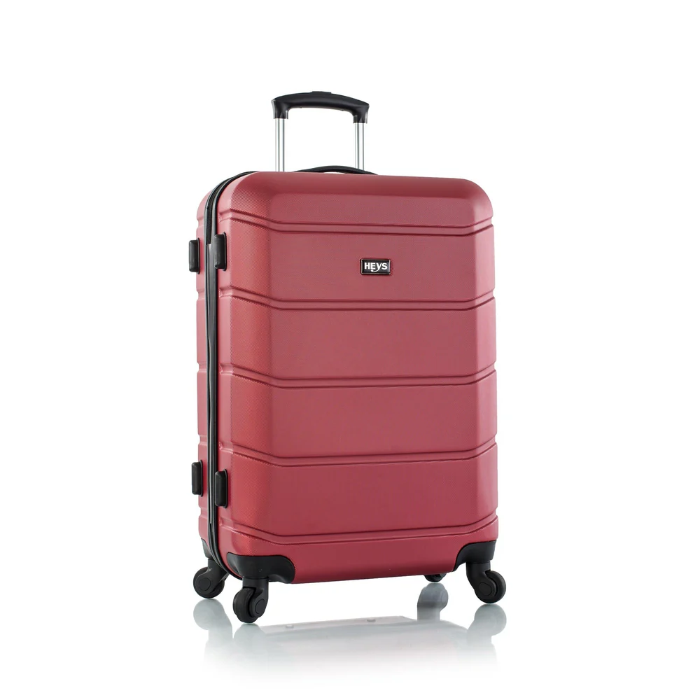 heys armourlite 4-wheel hard luggage tsa lock 3pcs set (red) - Image 8