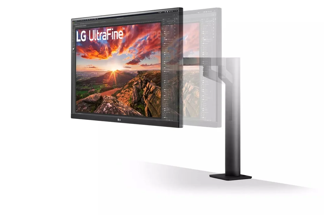LG 27UN880-B UHD Display (3840 x 2160) IPS/60Hz/5ms(GTG), Ergo Stand (Extend/Retract/Swivel/Height/Pivot/Tilt) - Image 3