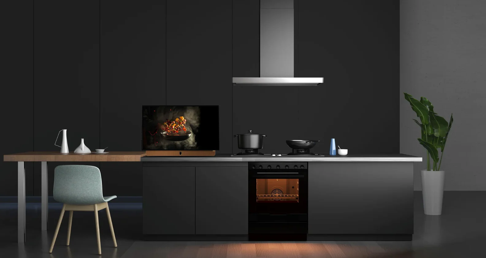 SKYWORTH 24LP60G – 24" FHD Lifestyle Smart TV with Built-in 3-Hour Battery, HDMI & USB, 60Hz (Google TV) | Camping & Outdoor TV - Image 6