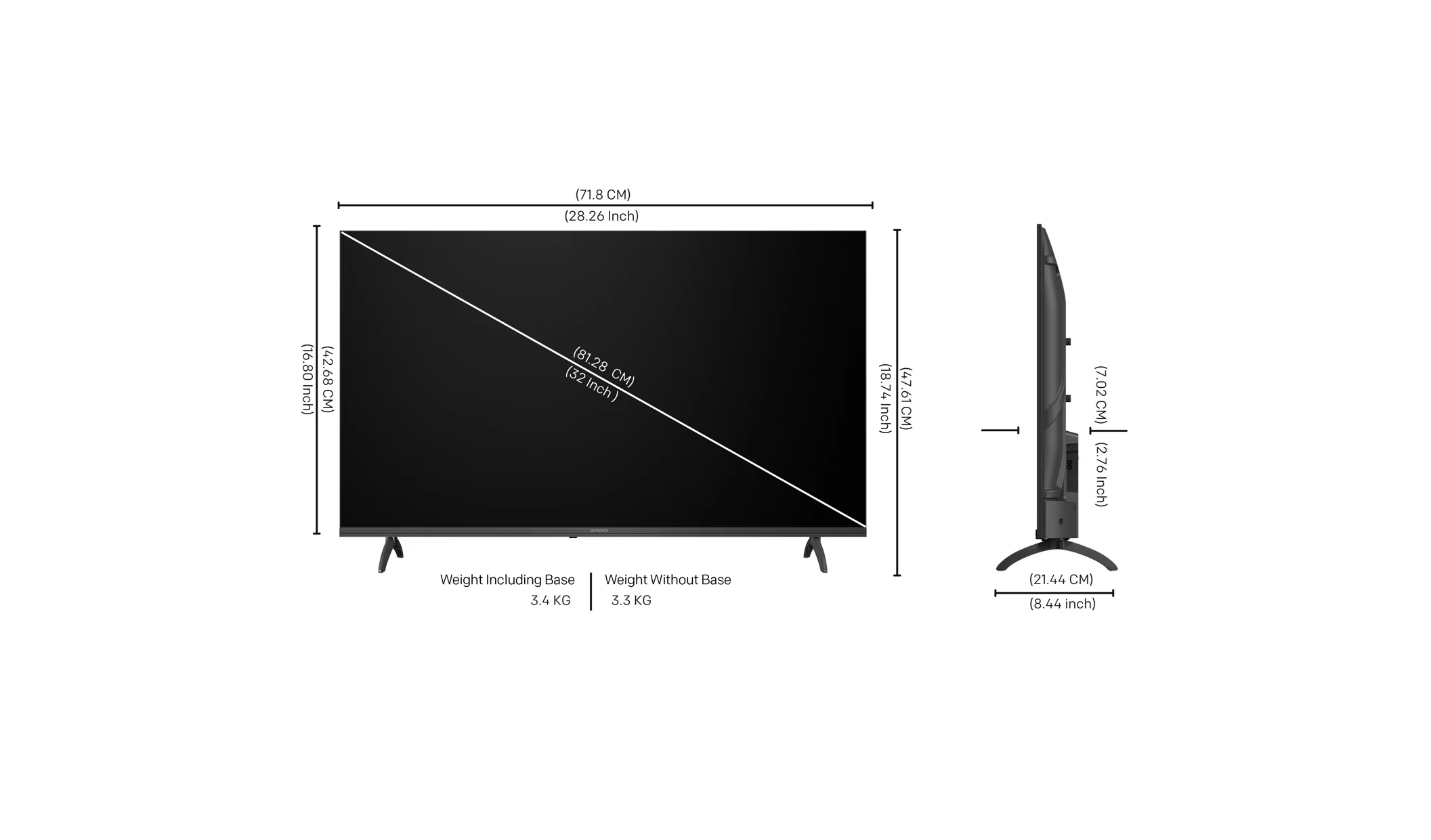SKYWORTH 32E5000G - 32" 2K LED TV (Coolita 3.0) - Image 4